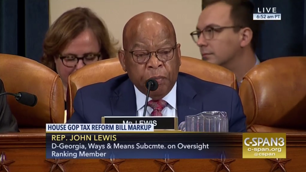Rep. John Lewis speaking in support of the Johnson Amendment