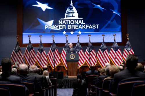 President Joe Biden at National Prayer Breakfast