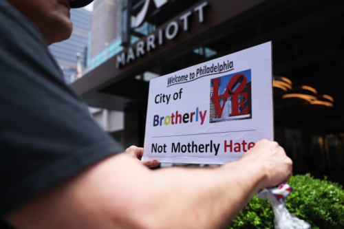 Moms for Liberty protest in Philadelphia