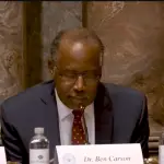 Ben Carson and Kelly Shackleford at the Religious Liberty Commission Hearing